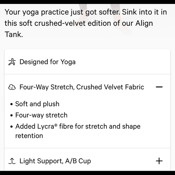 Lululemon Align Tank Crushed Velvet - Picture 9 of 10